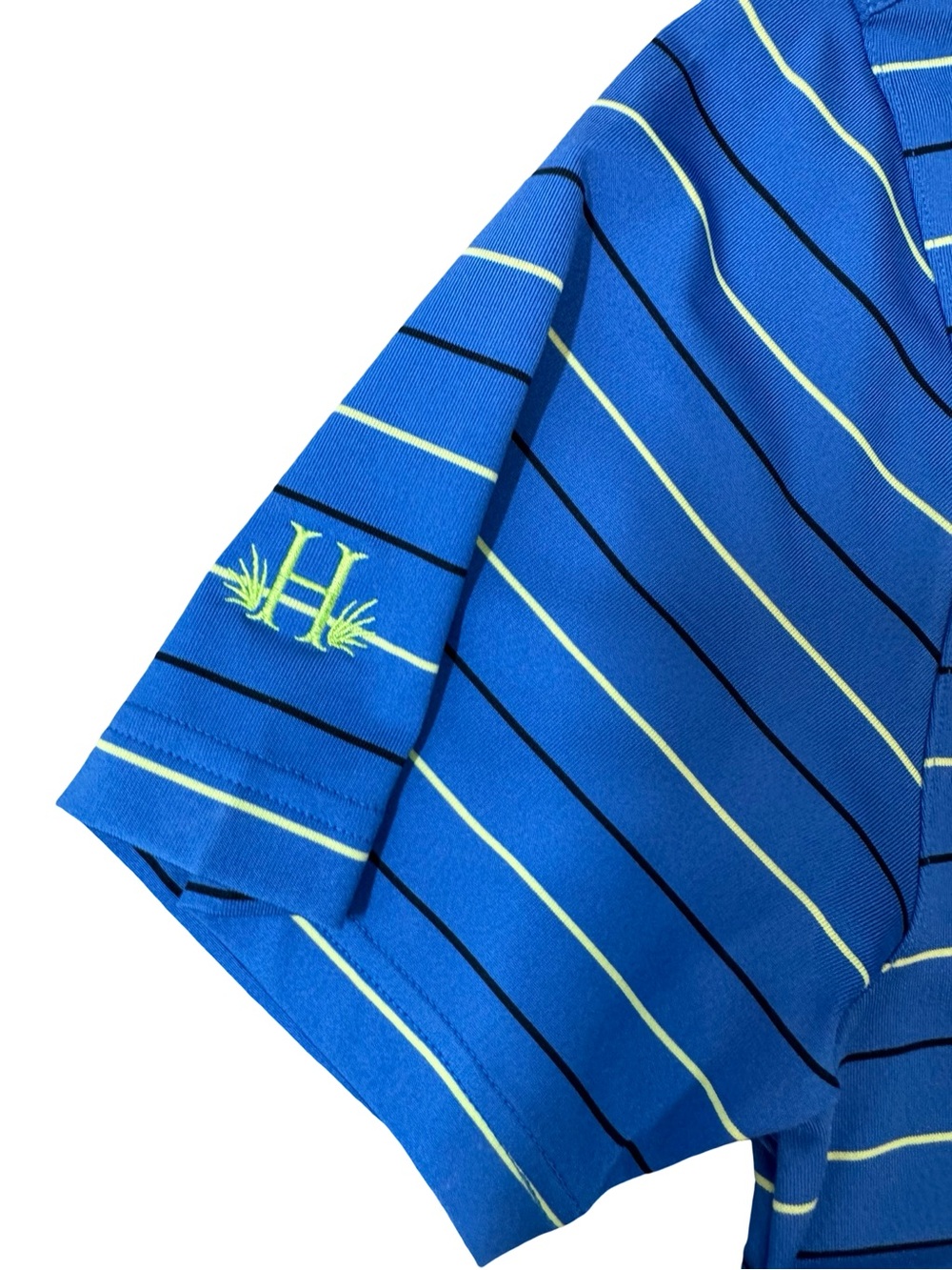 Under Armour Blue Striped Performance Polo SZ M - Picture 2 of 15